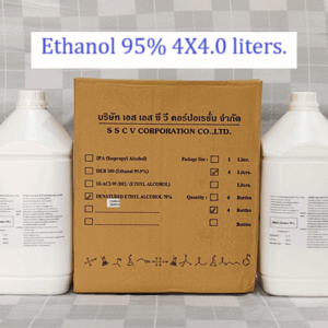 Ethanol 95% 4X4 liters. เอทานอล 95