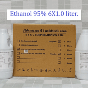 Ethanol 95% 6X1 liter. เอทานอล 95